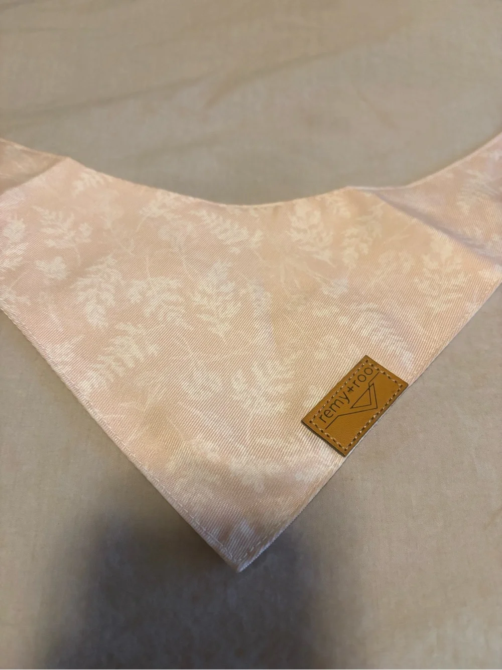 Light Pink Floral Bandana for Dogs